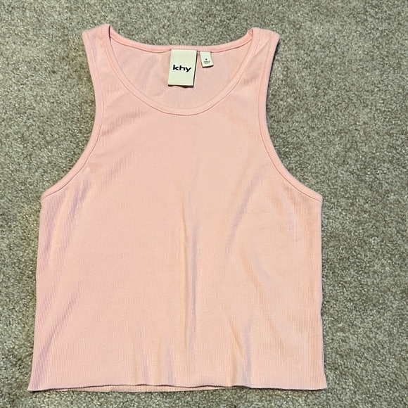 Khy Women's Pink Cropped Tank Top - Picture 2 of 3